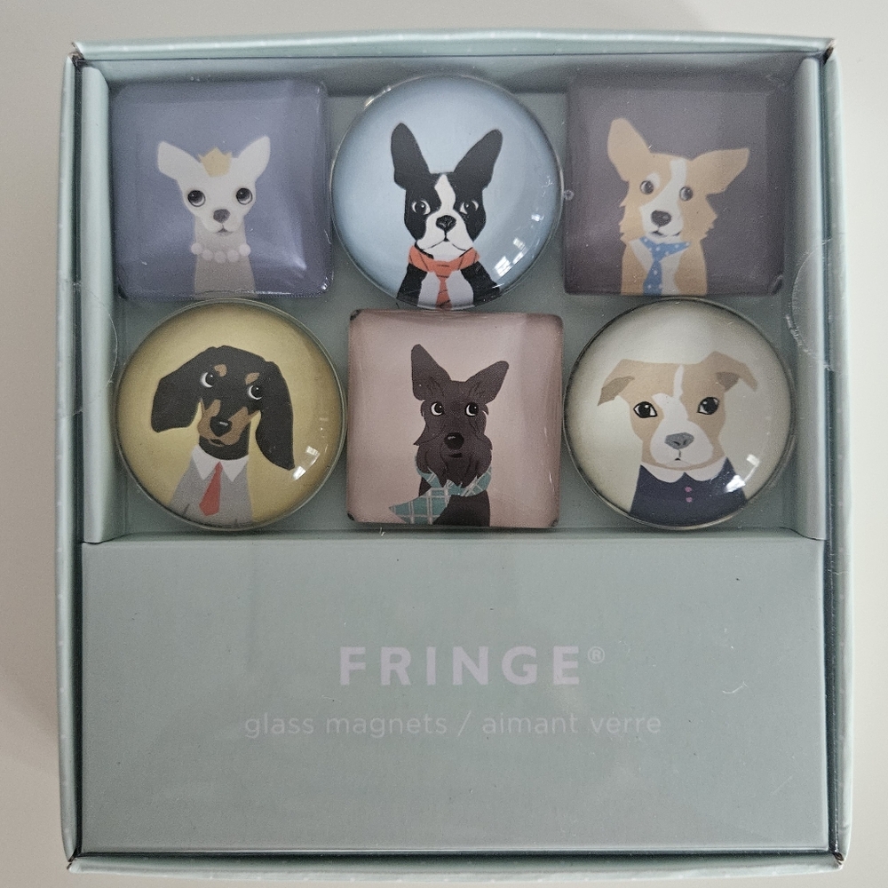 NWT FRINGE Dog Portrait Magnets - Picture 3 of 7